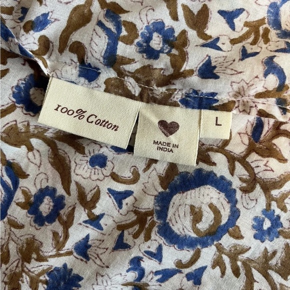 Alix of Bohemia Kitsey Hydrangea Shirt Womens Size Large - Picture 14 of 16